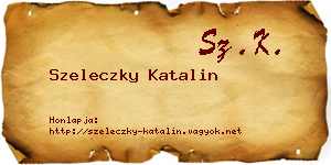 Szeleczky Katalin névjegykártya